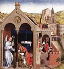 Rogier Van Der Weyden Canvas Paintings - Dream of Pope Sergius